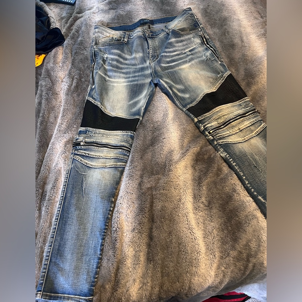 Amiri Rep zipper jeans